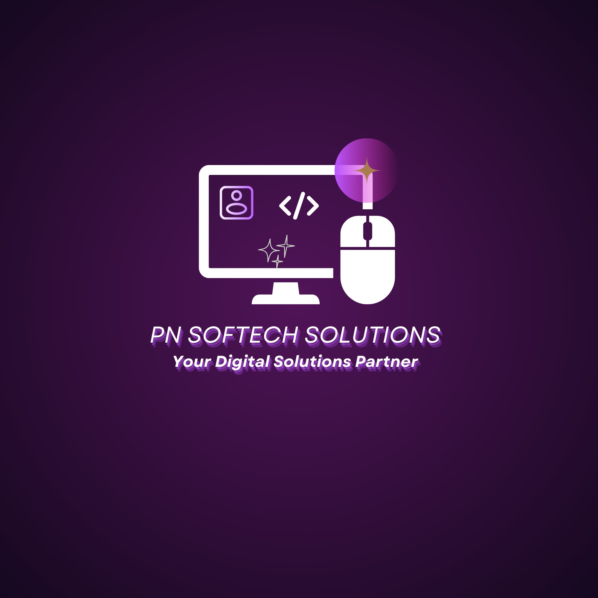 PN Softech Solutions Purple Logo